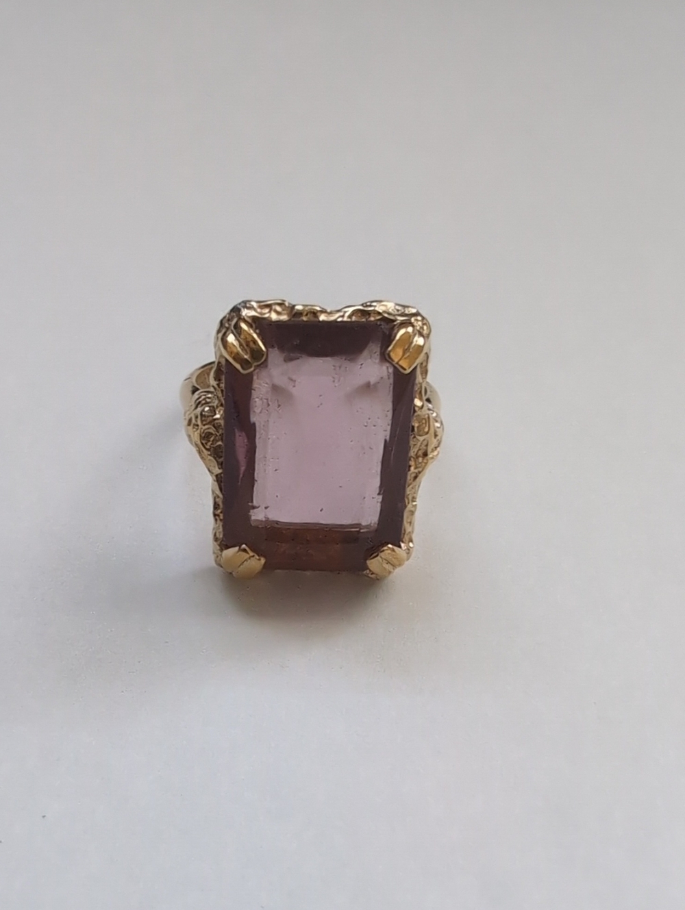 Sarah Coventry Purple Statement Cocktail Ring